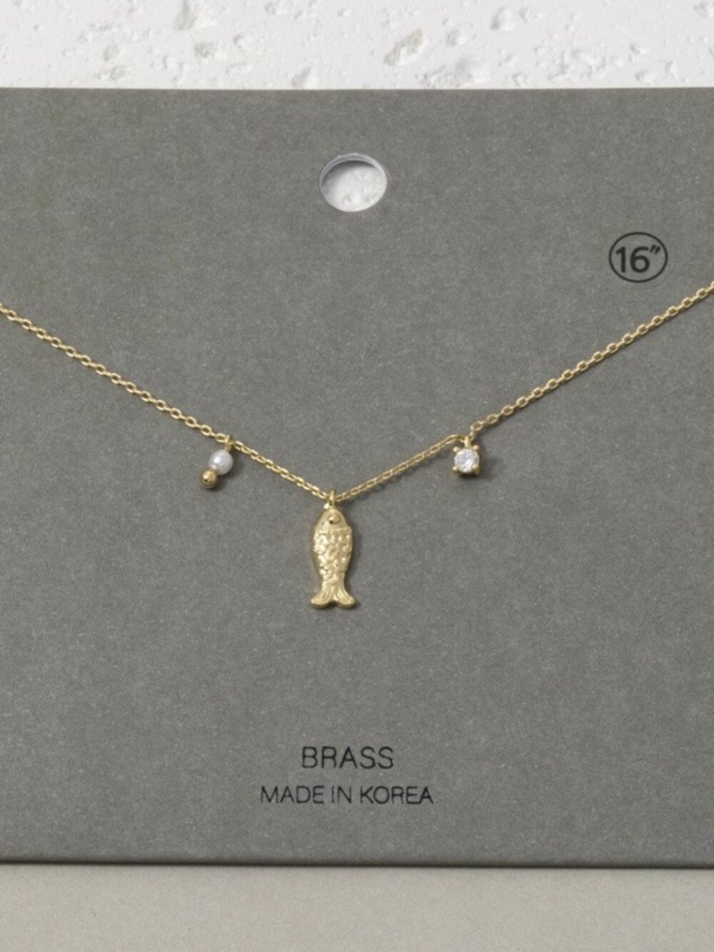 COMING SOON FISH CHARM NECKLACE